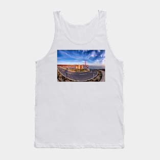 Cyclist and Golden Gate Bridge Tank Top